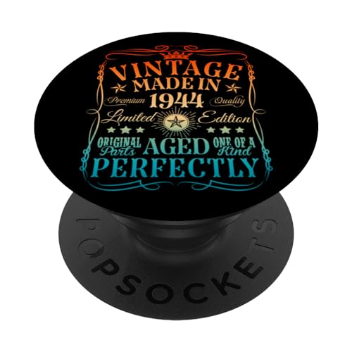 Consigue ahora Decoraciones vintage Navidad 80 cumpleaños vintage 1944 80 cumpleaños PopSockets PopGrip Intercambiable Top Precio 2024 | regaloscumple.com
