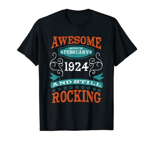 Comprar Impresionante desde febrero 1924 Cumpleaños y Cumpleaños aniversario Camiseta Top Precio 2024 | regaloscumple.com