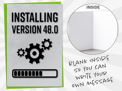 Ofertas en regaloscumple.com Divertida cumpleaños jugadores, instalación tarjeta años tarjeta geek, 48 tarjeta él