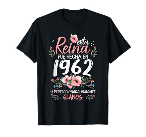 Comprar 61 Años Regalo Cumpleaños Mujer Hecha En 1962 Cumpleaños 61 Años Camiseta Ofertas 2024 | regaloscumple.com
