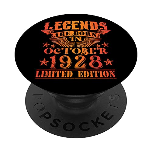Comprar Cumpleaños Octubre 1928 Edición Limitada Regalo Navidad Used Vintage PopSockets PopGrip Intercambiable Rebajas 2024 | regaloscumple.com