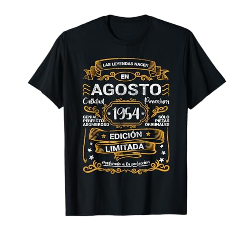 Consigue ahora Cumpleaños Leyendas Nacen Agosto 1954 Mujer Hombre Camiseta Navidad Ofertas 2025 | regaloscumple.com