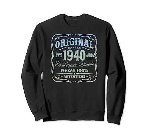 Comprar Original Hecho Catálogo En 1940 Vintage 84 Cumpleaños Sudadera Top Precio 2024 | regaloscumple.com