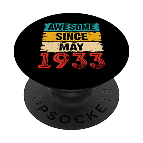 Comprar Regalos 90 años impresionantes desde mayo Catálogo 1933 para 90 cumpleaños PopSockets PopGrip Intercambiable Ofertas 2024 | regaloscumple.com