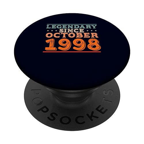 Consigue ahora Regalos Legendario desde octubre 1998 Retro Vintage Fiesta Cumpleaños PopSockets PopGrip Intercambiable Top Precio 2024 | regaloscumple.com