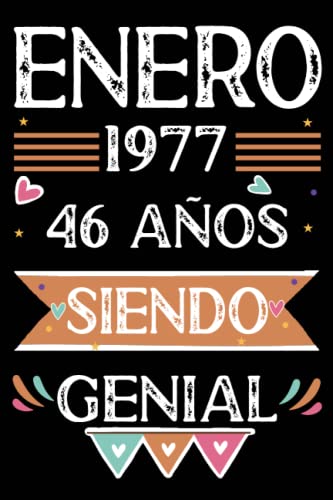Comprar CUADERNO Enero 1977 Cumpleaños 46 Años Siendo Genial: Libro visitas cuaderno 110 páginas felicitaciones idea regalo regalo Para la esposa novia mujer La madre Top Precio 2024 | regaloscumple.com