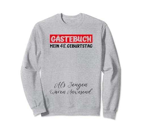 Consigue ahora Gästebuch Mein 48. Geburtstag Libro Ideas para regalar visitas Firma Sudadera Top Precio 2024 | regaloscumple.com