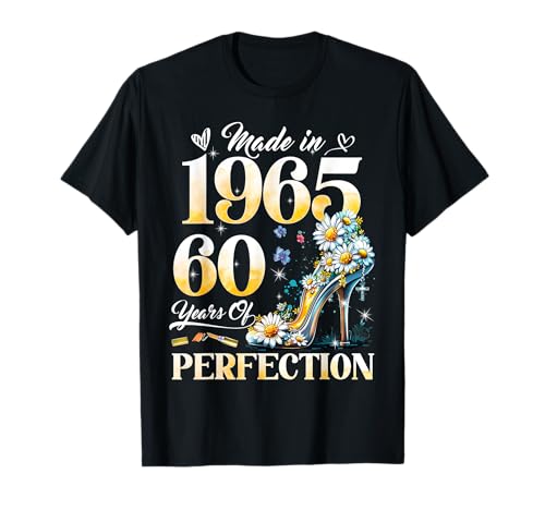 Comprar 60th Birthday Catálogo Floral Made in 1965 Gifts 60 Years Old Daisy Camiseta Ofertas 2025 | regaloscumple.com
