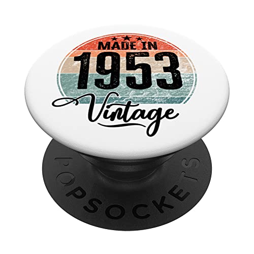 Comprar Cumpleaños Vintage Año nacimiento 1953 Cumpleaños bday PopSockets PopGrip Intercambiable Cumpleaños Top Precio 2024 | regaloscumple.com