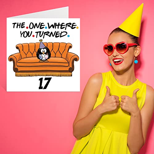 Top Precios Stuff4 Divertidas tarjetas de cumpleaños número 17 para niños y niñas, The One Where – Divertida tarjeta hijo, hija, hermano, hermana, nieto, nieta, sobrina, sobrino,