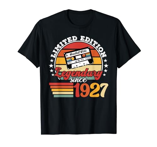 Consigue ahora Fiesta cumpleaños nacido en 1927. Año cumpleaños Ideas para regalar 1927 Camiseta Top Precio 2024 | regaloscumple.com