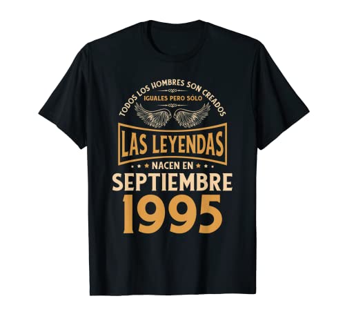Consigue ahora Ideas para regalar Cumpleaños Hombre Regalos Las Leyendas Septiembre 1995 Camiseta Top Precio 2025 | regaloscumple.com