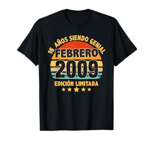 Consigue ahora Febrero 2009 16 Años Navidad Niño Cumpleaños Regalo Febrero 2009 Camiseta Ofertas 2025 | regaloscumple.com