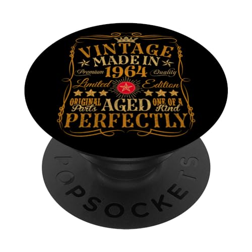Consigue ahora Decoraciones vintage 60 cumpleaños vintage 1964 60 cumpleaños PopSockets Regalos PopGrip Intercambiable Ofertas 2024 | regaloscumple.com