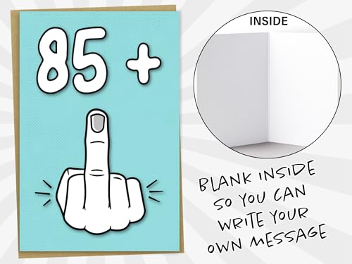 Dónde comprar en España + 1, divertida tarjeta cumpleaños mujeres u hombres 86 años,