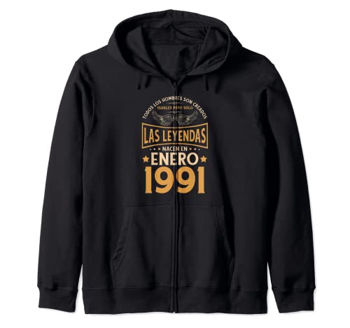 Consigue ahora Cumpleaños Hombre Regalos Las Leyendas Enero 1991 Sudadera con Capucha Ideas para regalar Top Precio 2025 | regaloscumple.com
