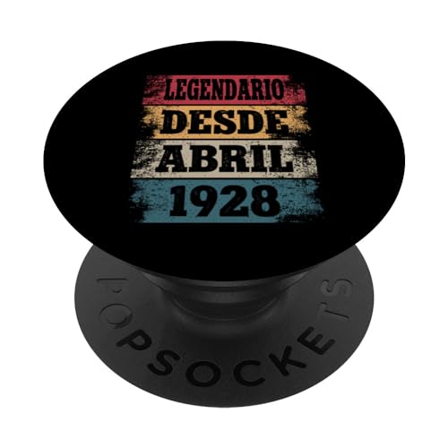 Consigue Regalos ahora Legendario Desde Abril 1928 - Cumpleaños 96 Años PopSockets PopGrip Intercambiable Ofertas 2024 | regaloscumple.com