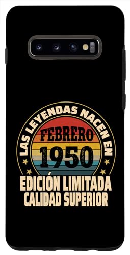 Consigue ahora Carcasa para Galaxy S10+ Edición Limitada Cumpleaños Febrero 1950 - Cumpleaños 74 Años Top Precio 2024 | regaloscumple.com