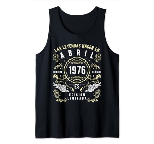 Consigue ahora Las Leyendas Nacen En Promoción Abril 1976 Camiseta sin Mangas Top Precio 2023 | regaloscumple.com