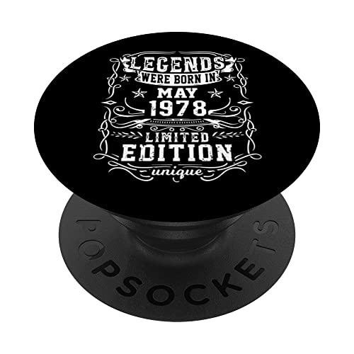 Comprar Cumpleaños Mayo 1978 Edición Limitada Regalo Legend May PopSockets PopGrip Intercambiable Catálogo Ofertas 2024 | regaloscumple.com