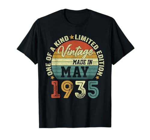 Comprar Mayo 1935 Promoción 90 Años Cumpleaños Hombre Fabricado En 1935 Camiseta Rebajas 2024 | regaloscumple.com