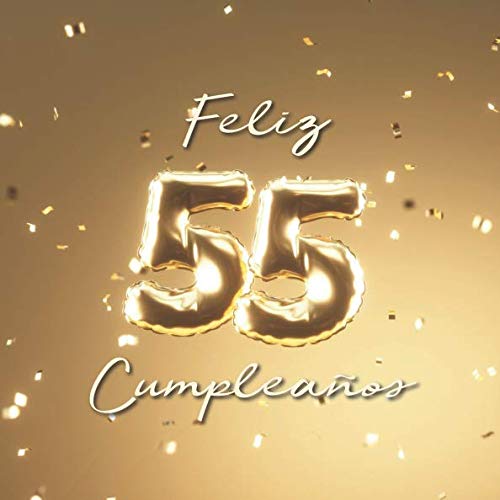 Comprar Feliz 55 Cumpleaños: Libro visitas con 110 Catálogo páginas - Couverture Globos Oro Ofertas 2024 | regaloscumple.com