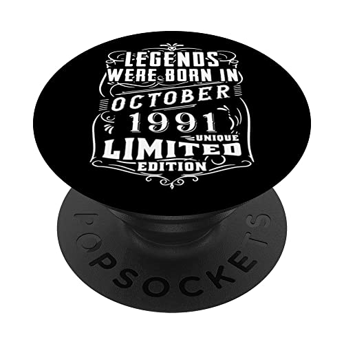 Comprar Cumpleaños Octubre 1991 Edición Limitada Regalo Used Cumpleaños Vintage PopSockets PopGrip Intercambiable Ofertas 2024 | regaloscumple.com