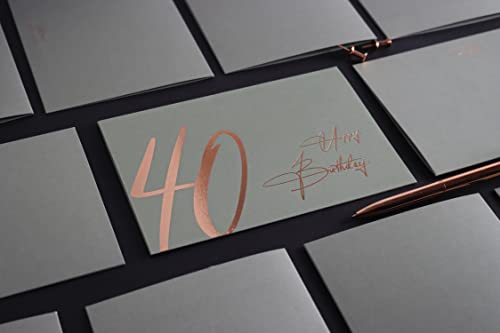 Dónde comprar en España - Happy Birthday 40 - Tarjeta felicitacion 40 cumpleaños con sobre