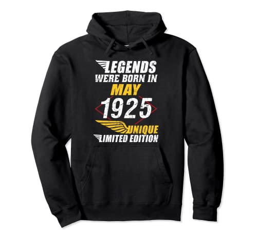 Comprar Cumpleaños Mayo 1925 Edición Limitada Regalo Regalos Legend May Sudadera con Capucha Ofertas 2024 | regaloscumple.com