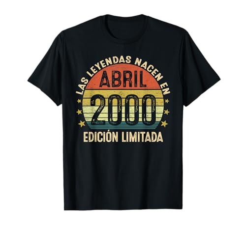 Consigue ahora Vintage 2000 Navidad 25 Años Las Leyendas Nacen En Abril 2000 Camiseta Ofertas 2025 | regaloscumple.com