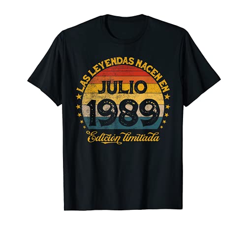 Consigue ahora Las Leyendas Nacen En Julio 1989 32 años Cumpleaños Navidad Camiseta Rebajas 2024 | regaloscumple.com