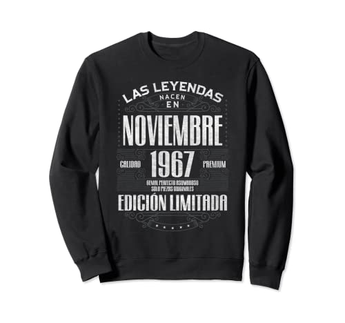 Consigue ahora Las Leyendas Nacen Navidad En Noviembre 1967 56 Años Cumpleaños Sudadera Rebajas 2024 | regaloscumple.com