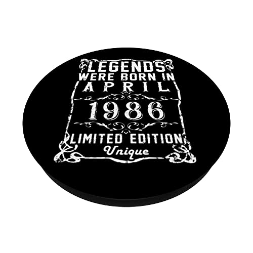 Comprar ahora Cumpleaños Abril 1986 Edición Limitada Regalo April PopSockets PopGrip Intercambiable