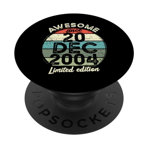 Comprar 20 Regalos diciembre 2004 20 Cumpleaños 20 años 2024 Cumpleaños PopSockets PopGrip Intercambiable Top Precio 2025 | regaloscumple.com