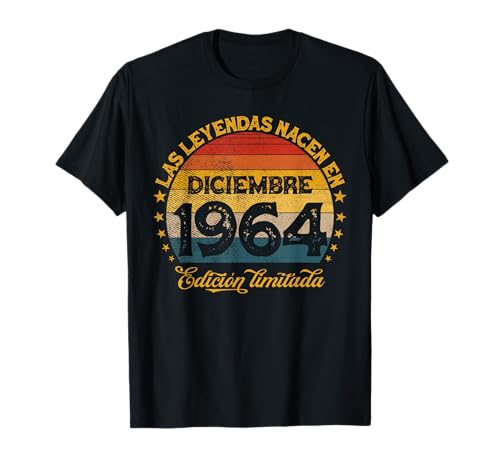 Consigue ahora Las Leyendas Nacen En Diciembre 1964 56 años Cumpleaños Camiseta BlackFriday Rebajas 2025 | regaloscumple.com