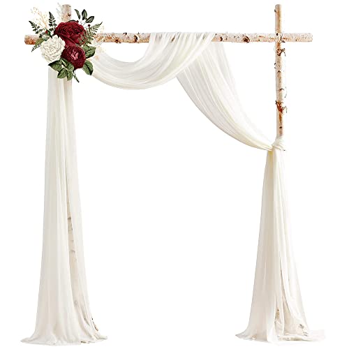 Comprar Lukery Cortina Gasa Arco Boda para Colgar Cumpleaños en La Pared Tela Gasa Cortinas Tela Tul Telón Fondo para Banquete Boda Ceremonia Recepción Fiesta Decoración (75x600cm Beige) Ofertas 2024 | regaloscumple.com