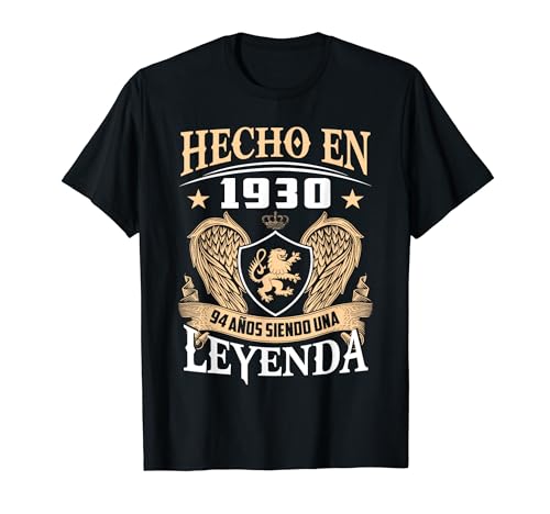Comprar Hecho En 1930 Cumpleaños Promoción 94 Años Siendo Una Leyenda Camiseta Top Precio 2024 | regaloscumple.com
