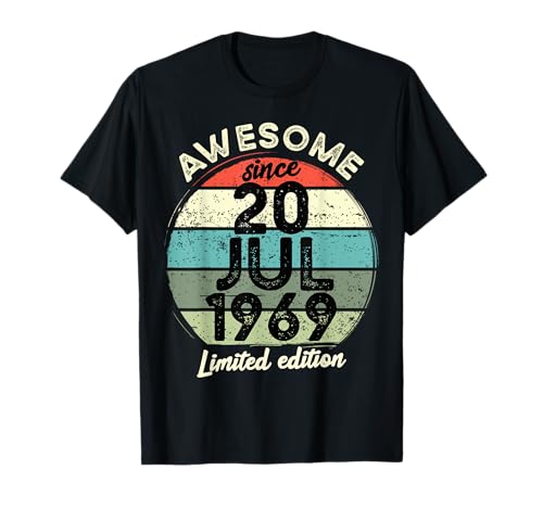Comprar 20 Julio 1969 55 Cumpleaños 55 Años Cumpleaños 2024 Cumpleaños Camiseta Rebajas 2024 | regaloscumple.com