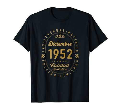 Comprar 69 años Cumpleaños Las Leyendas nacen en BlackFriday Diciembre 1952 Camiseta Ofertas 2024 | regaloscumple.com