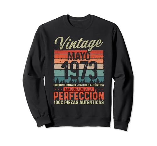 Oferta Mayo Vintage 51 Cumpleaños Sudadera