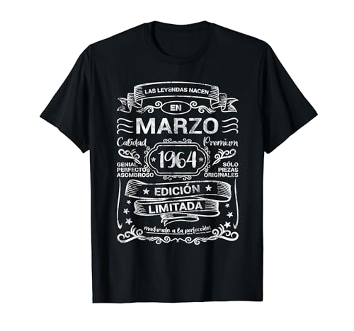Oferta 60 Leyendas Marzo Mujer Camiseta