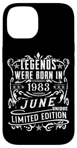 Comprar Carcasa para iPhone 14 Cumpleaños Junio 1983 Edición Limitada Regalo Catálogo Legend June Rebajas 2025 | regaloscumple.com