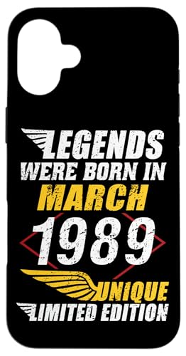 Consigue ahora Carcasa para iPhone 16 Plus Cumpleaños Marzo 1989 Cumpleaños Edición Limitada Regalo March 1989 Top Precio 2024 | regaloscumple.com