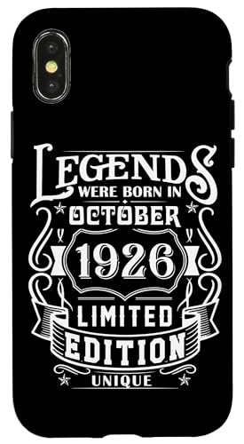 Consigue ahora Carcasa para iPhone X/XS Cumpleaños Octubre Catálogo 1926 Edición Limitada Regalo Used Vintage Rebajas 2025 | regaloscumple.com