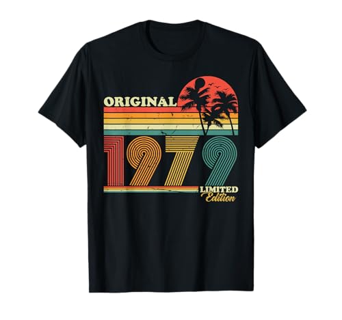 Consigue ahora 1979 Regalos vintage cumpleaños retro edición limitada hombres mujer regalo Camiseta Ofertas 2024 | regaloscumple.com