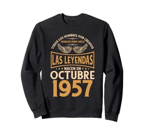 Consigue Catálogo ahora Cumpleaños Hombre Regalos Las Leyendas Octubre 1957 Sudadera Ofertas 2024 | regaloscumple.com