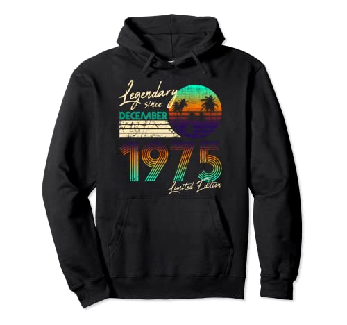 Comprar Cumpleaños legendario desde diciembre Catálogo 1975. Sudadera con Capucha Ofertas 2024 | regaloscumple.com