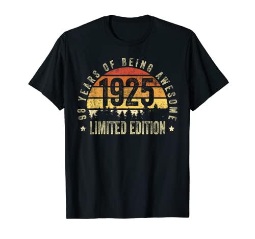 Consigue ahora Regalos 98 años Vintage 1925 Edición Catálogo Limitada 98 Cumpleaños Camiseta Rebajas 2024 | regaloscumple.com