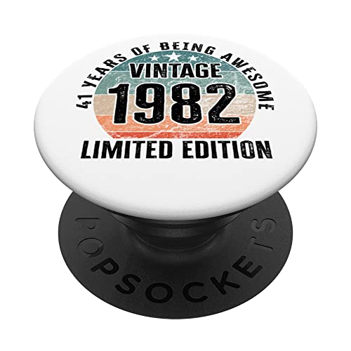 Comprar 41 cumpleaños Cumpleaños Año nacimiento 1982 Edición limitada PopSockets PopGrip Intercambiable Top Precio 2025 | regaloscumple.com