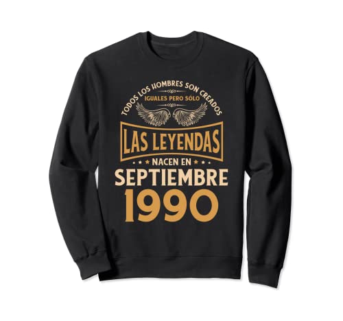 Comprar Cumpleaños Hombre Regalos Ideas para regalar Las Leyendas Septiembre 1990 Sudadera Rebajas 2025 | regaloscumple.com
